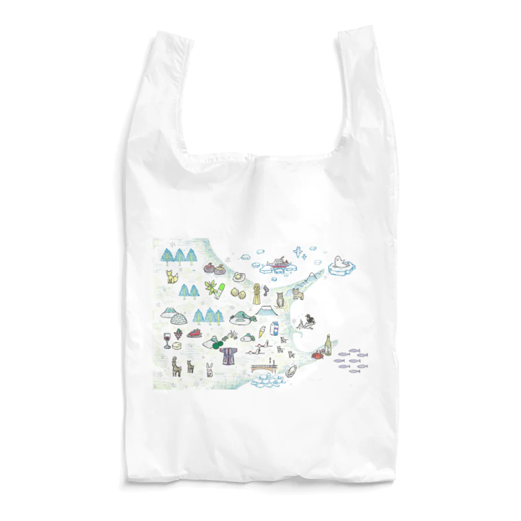 原田カーナ／バスガイドもできるボールペン画家の冬のひがし北海道 Reusable Bag