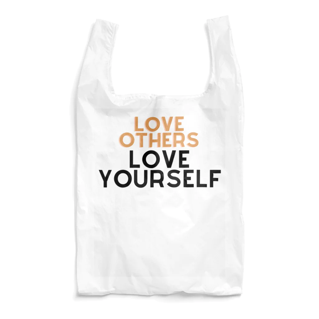 StudioKurokikuの自己愛のメッセージ: Love Others Love Yourself エコバッグ