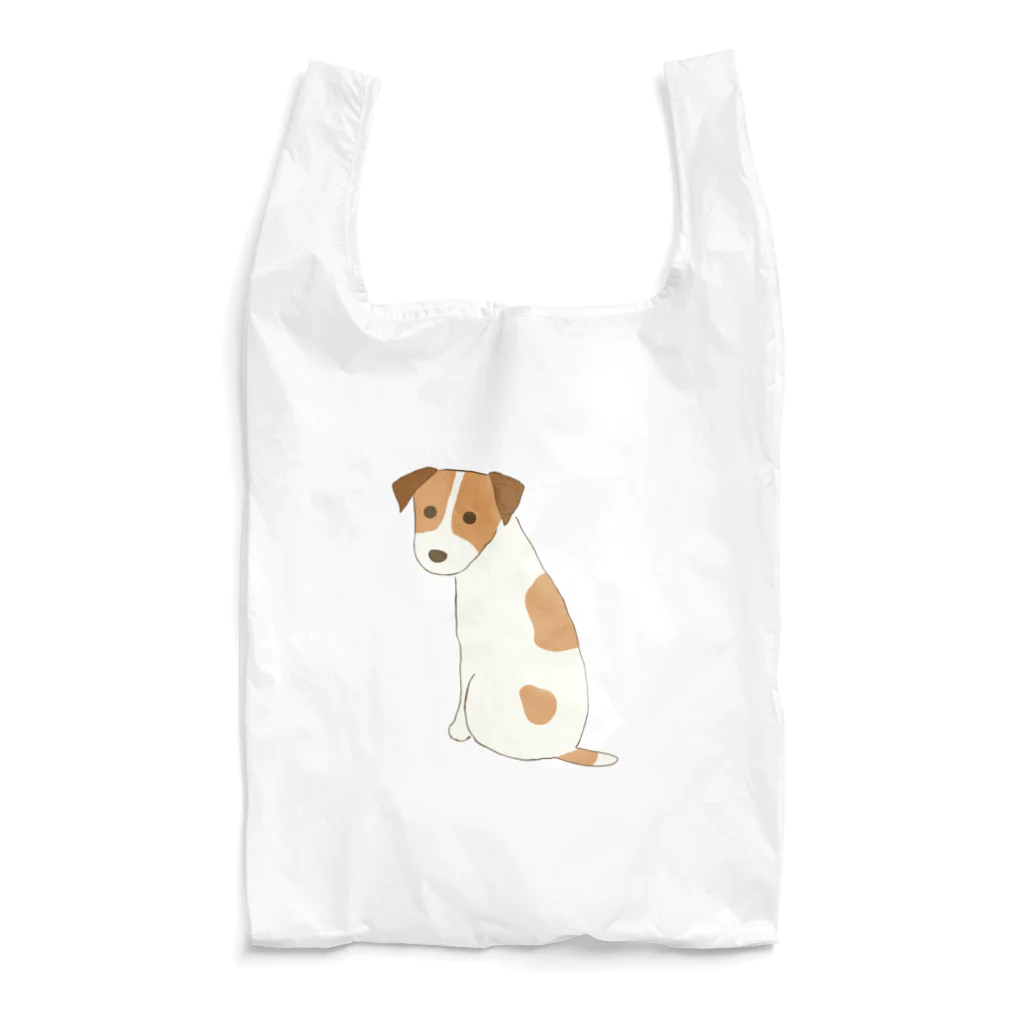 犬のイラスト／ゆいたっくの振り向くジャックラッセルテリア Reusable Bag