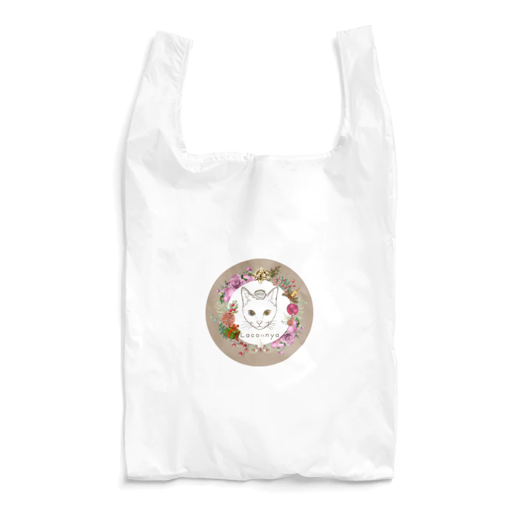 ハンサムシックな猫アクセサリー　Laco-nyaのクリスマスバージョン Reusable Bag