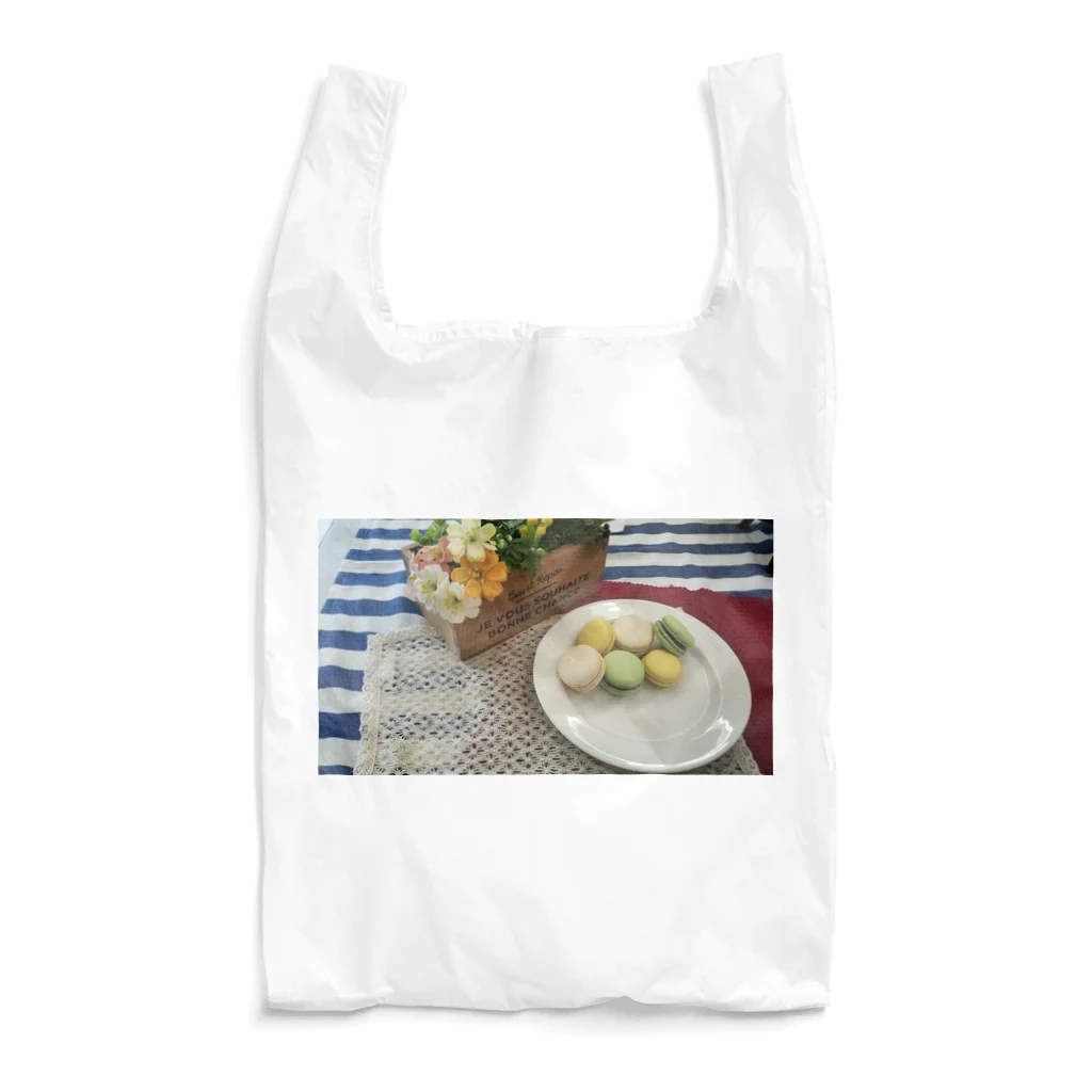 風景と猫ちゃんのマカロン Reusable Bag