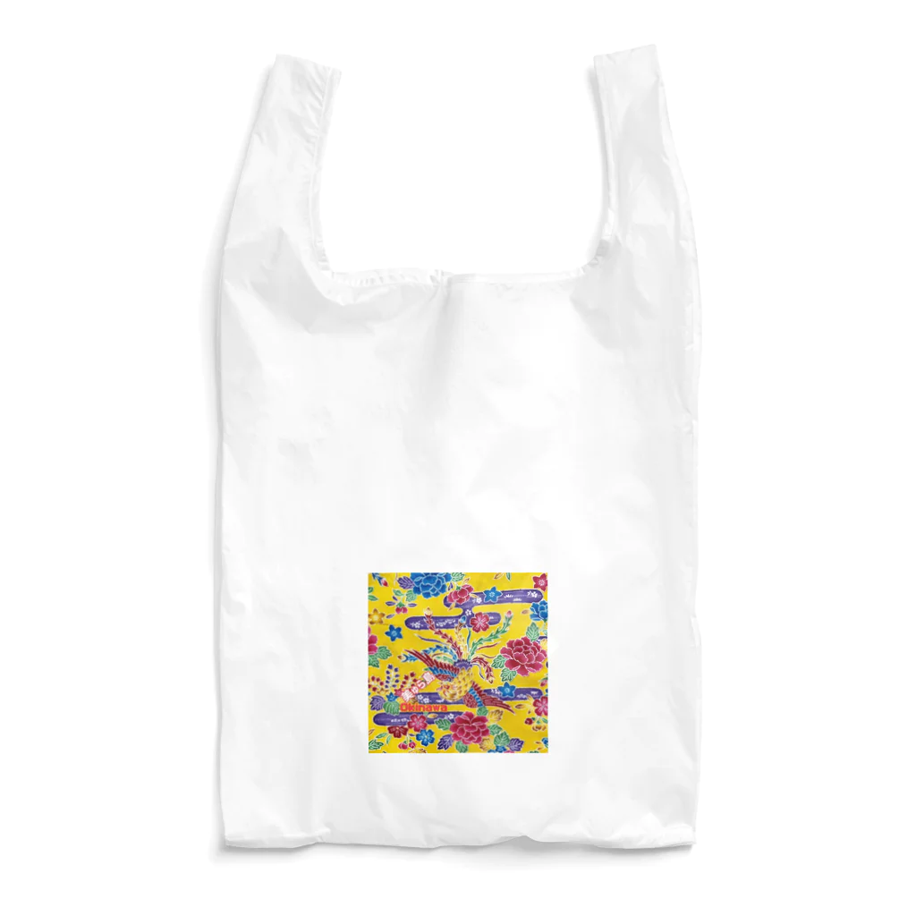 沖縄大好きシーサーちゃんの美ゅら島🌺Okinawa♡紅型 Reusable Bag