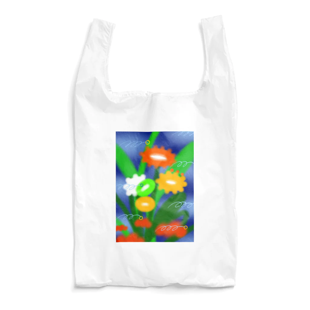 swimming_fruitsのご機嫌フラワー Reusable Bag