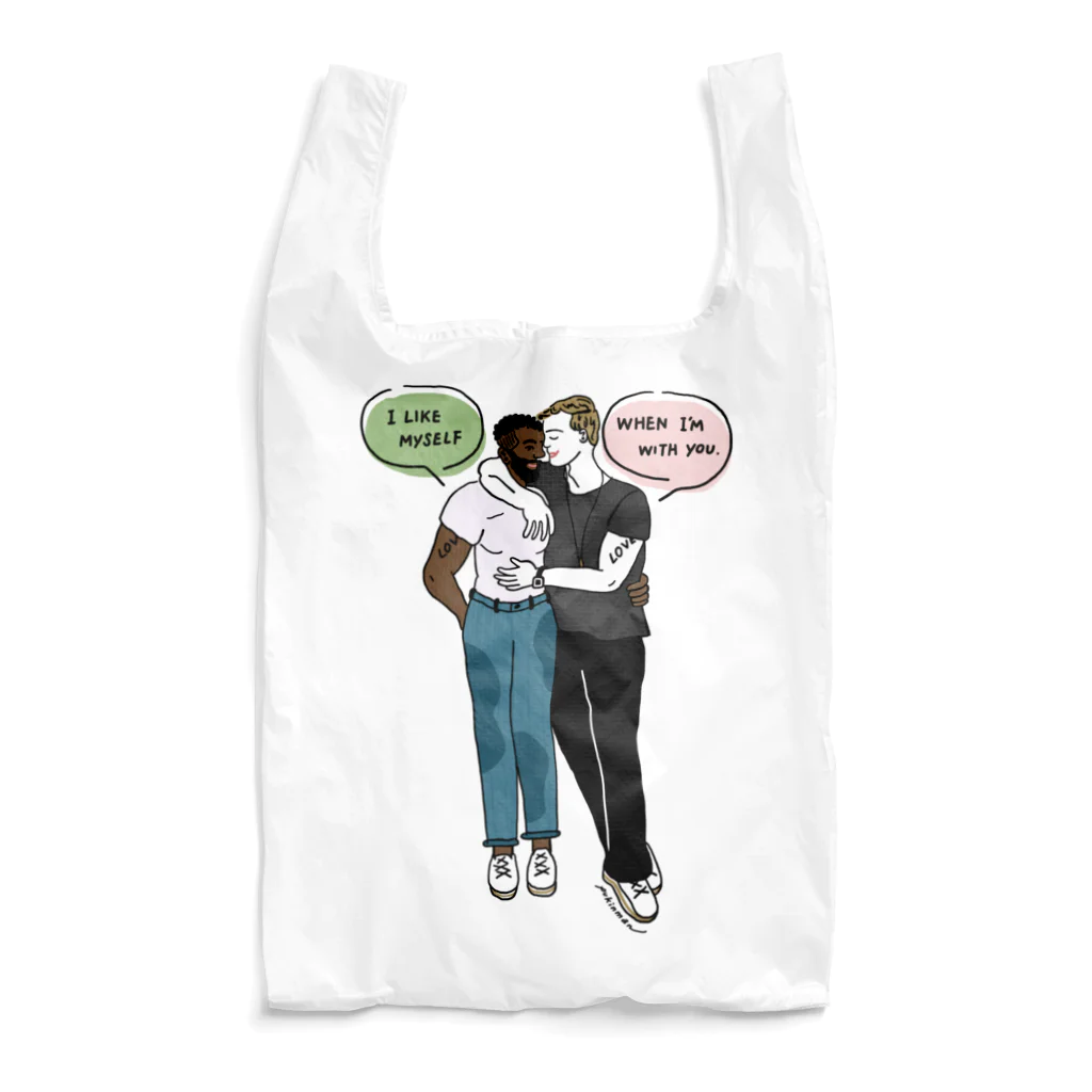 ﾉﾑﾗｶｴﾃﾞの《HUG YOUR CHARM》our love Reusable Bag