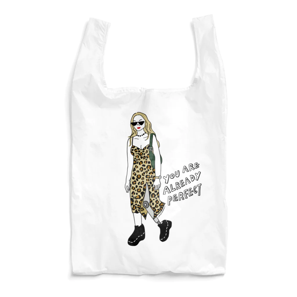 ﾉﾑﾗｶｴﾃﾞの《HUG YOUR CHARM》leopard girl Reusable Bag