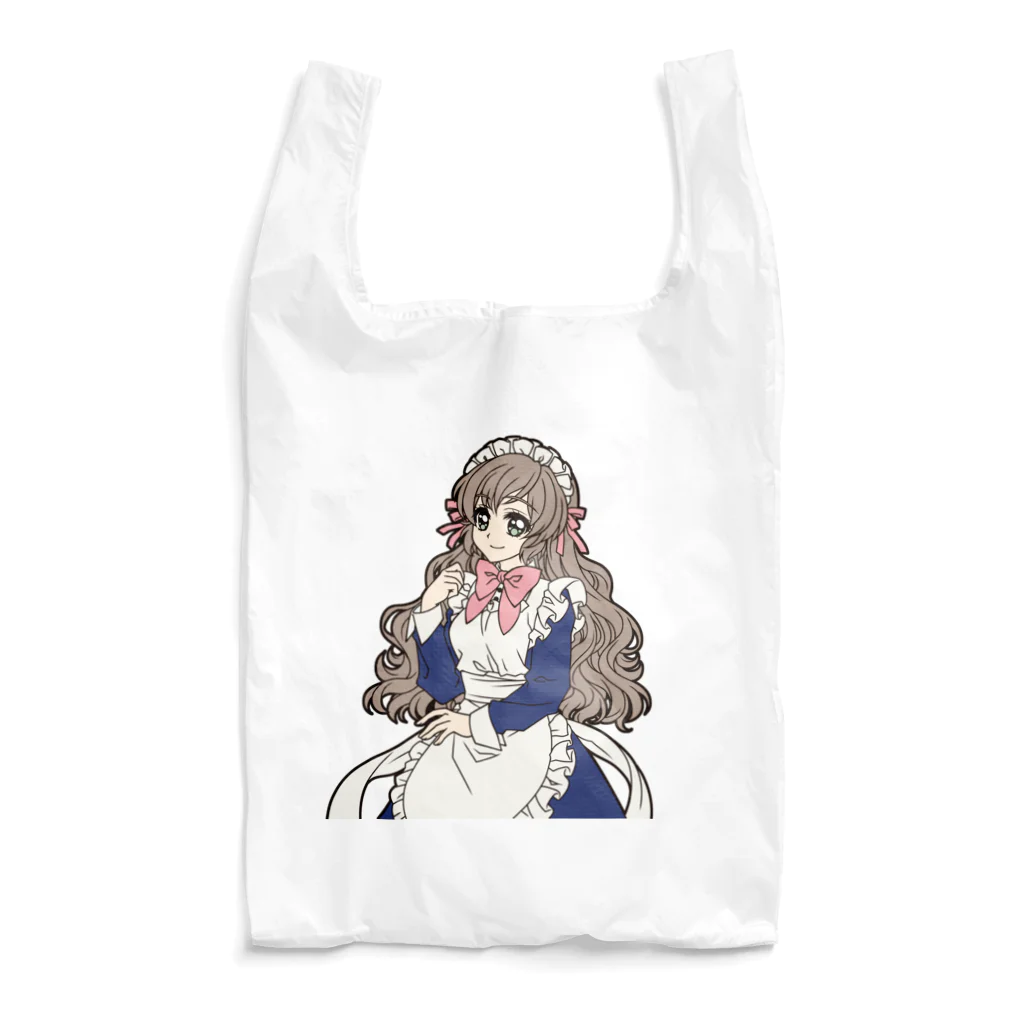 オペラの可愛いメイドさん（青） Reusable Bag