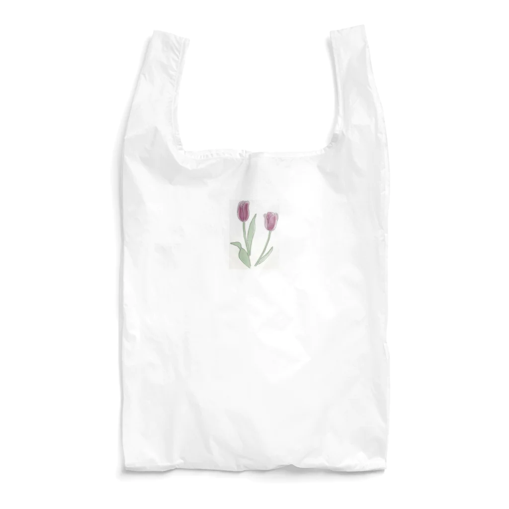 hsyのチューリップの線画 Reusable Bag