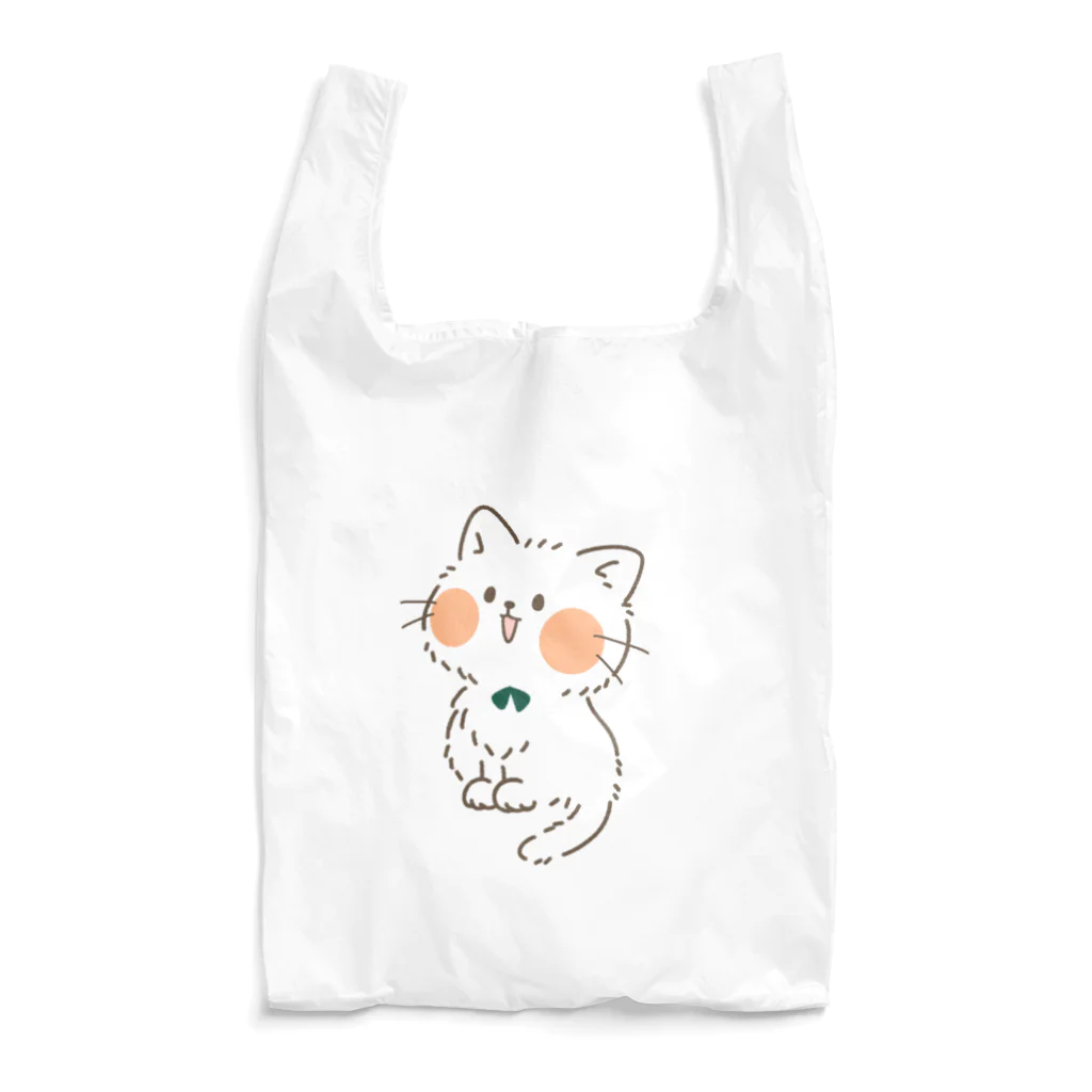 *hanami*のおすわりにゃんこ。 Reusable Bag