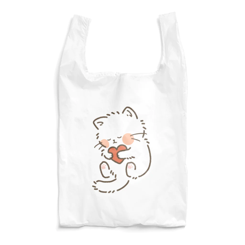 *hanami*のむぎゅっとにゃんこ。 Reusable Bag