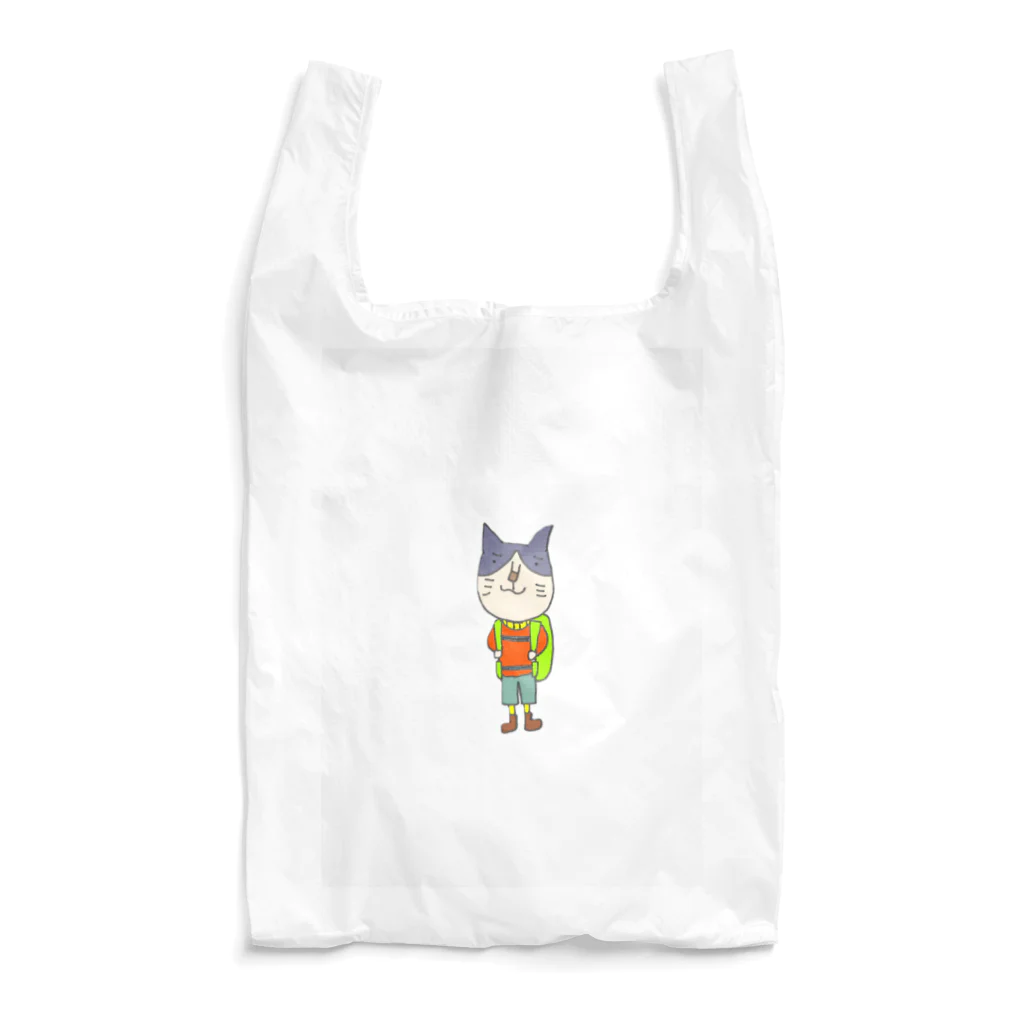 Rieの猫ちゃんお仕事シリーズ☆登山家日本猫さん Reusable Bag