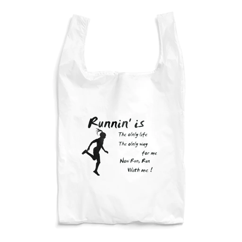 ワラーチ・ランナー　HiroseのRunning Girl / Runnin'  ～ 女性ランナー Reusable Bag