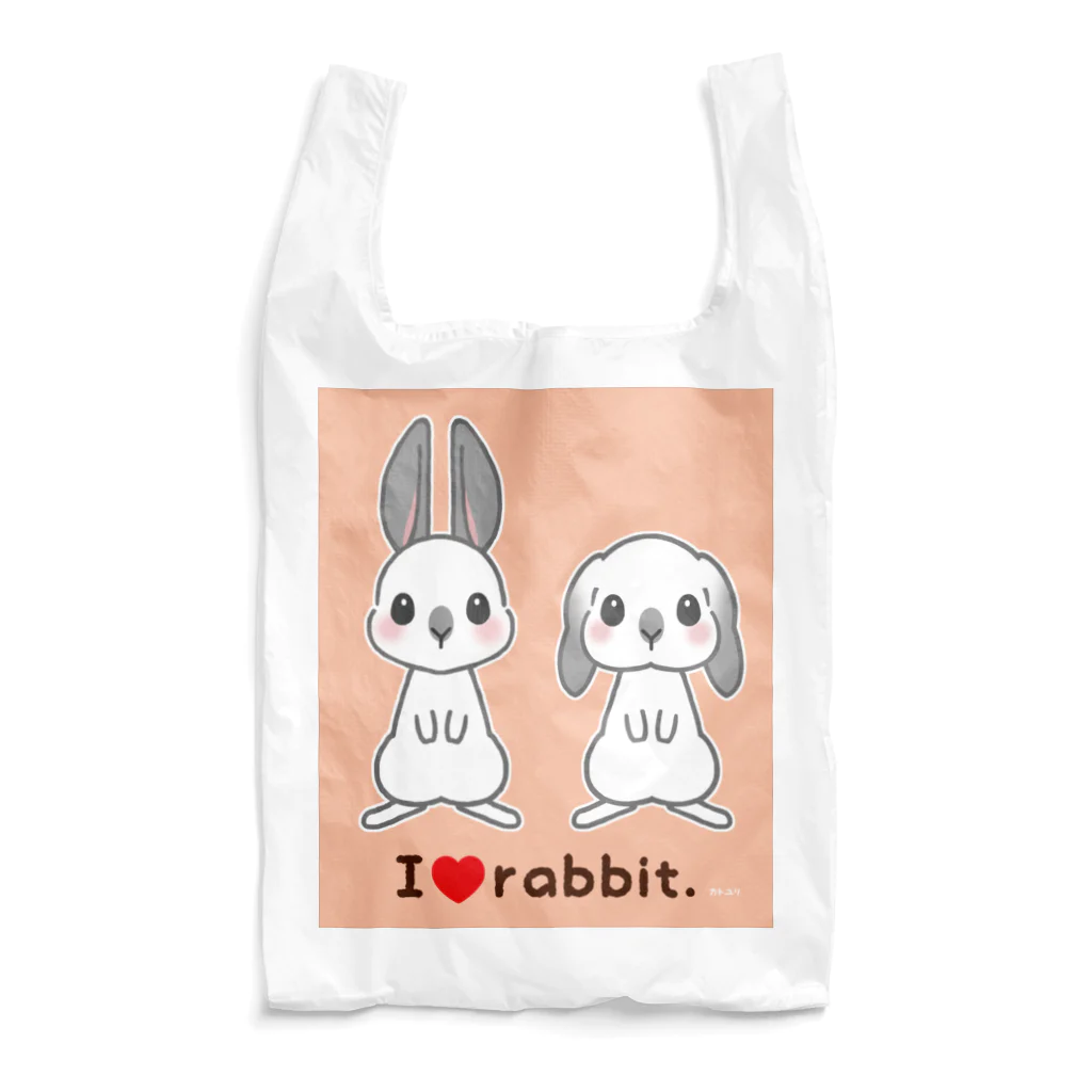 カトユリのちょいグレーうさぎ Reusable Bag