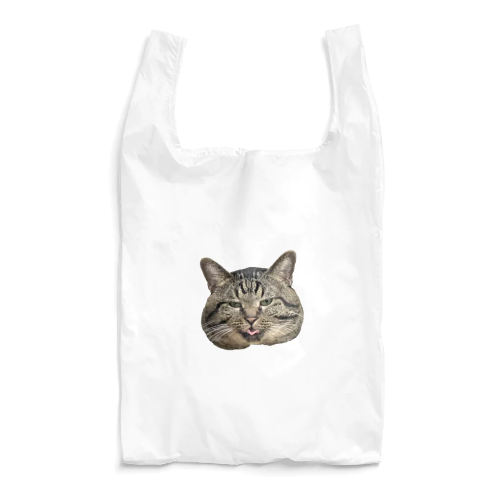 はしづめ_ねこのツメの顔でか猫 Reusable Bag