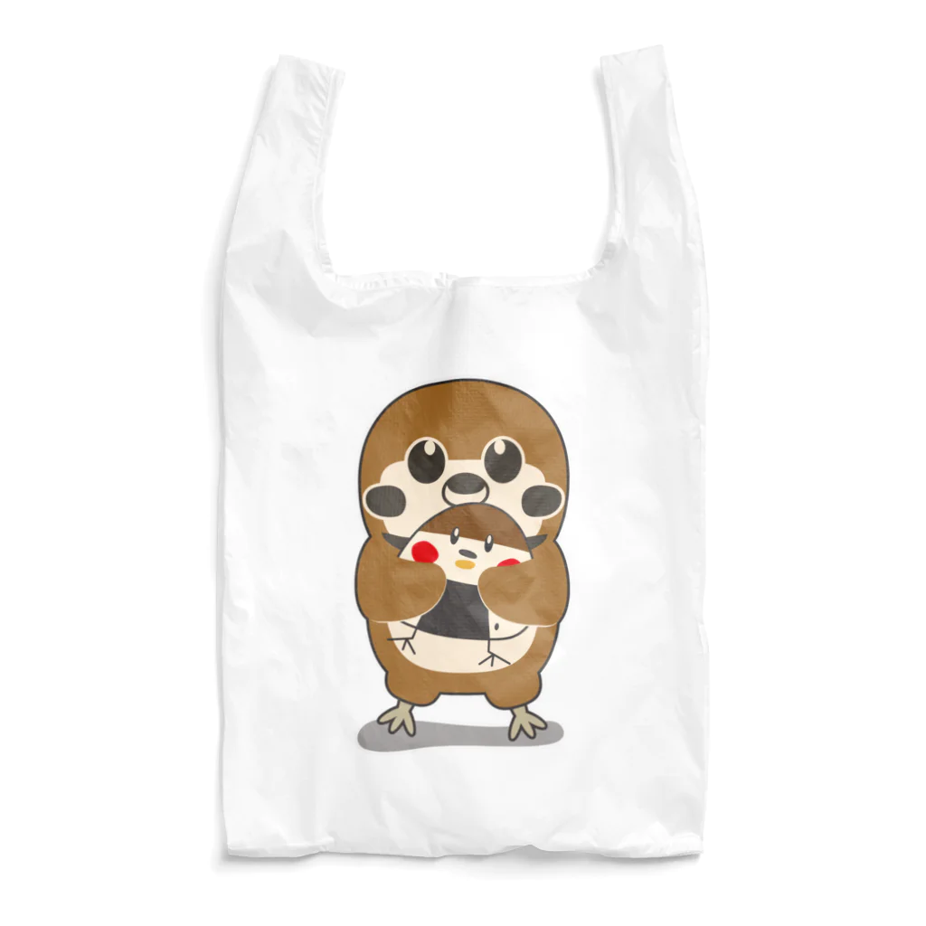 “すずめのおみせ” SUZURI店のだっこしてね Reusable Bag