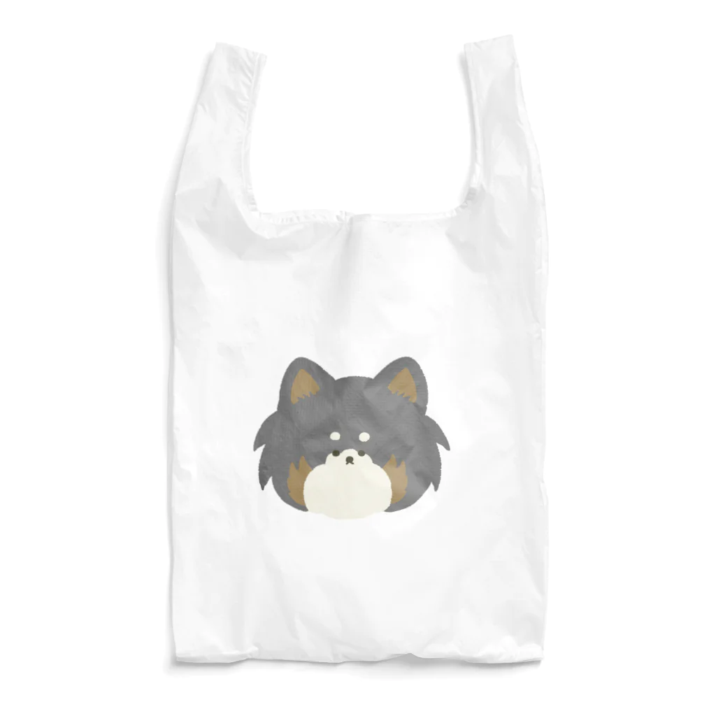 3本しっぽのビションフリーゼの日常にふぁさふぁさしっぽのチワワ(黒) Reusable Bag