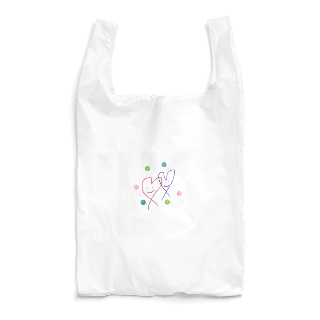 momo-tenのハート＆ハート Reusable Bag