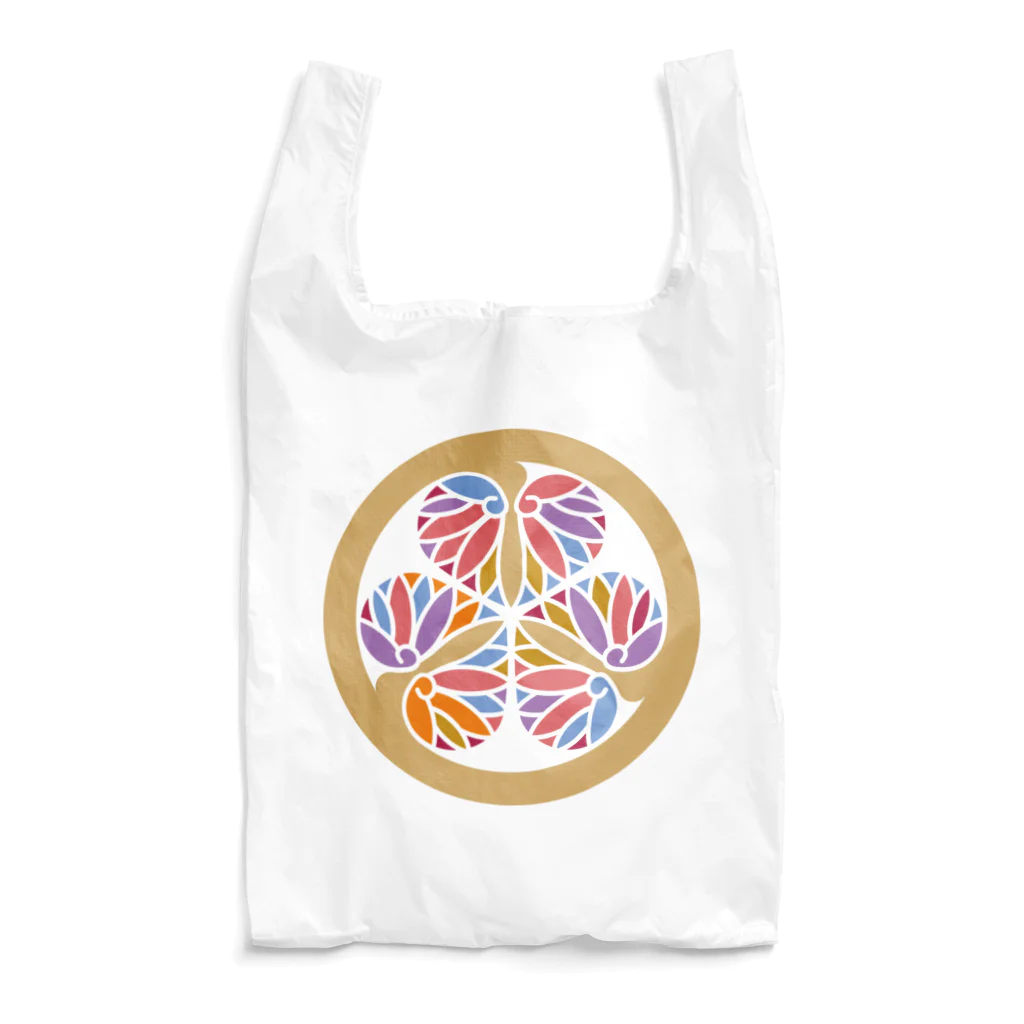 色重ね家紋／colorful_kamonの［色重ね家紋］三つ葉葵 Reusable Bag