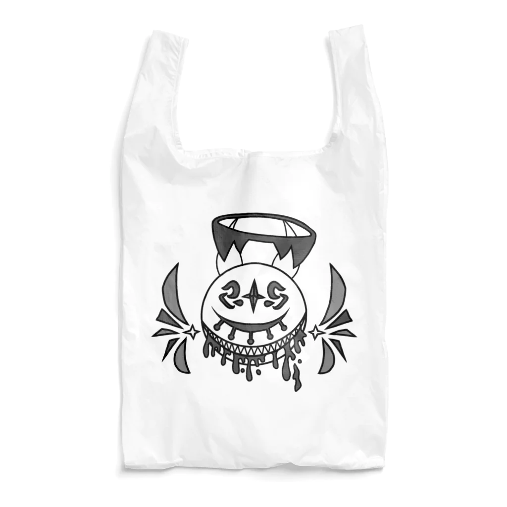 KIKITEKI_LABORATORYの閉眼アーリマン -白ver.- Reusable Bag