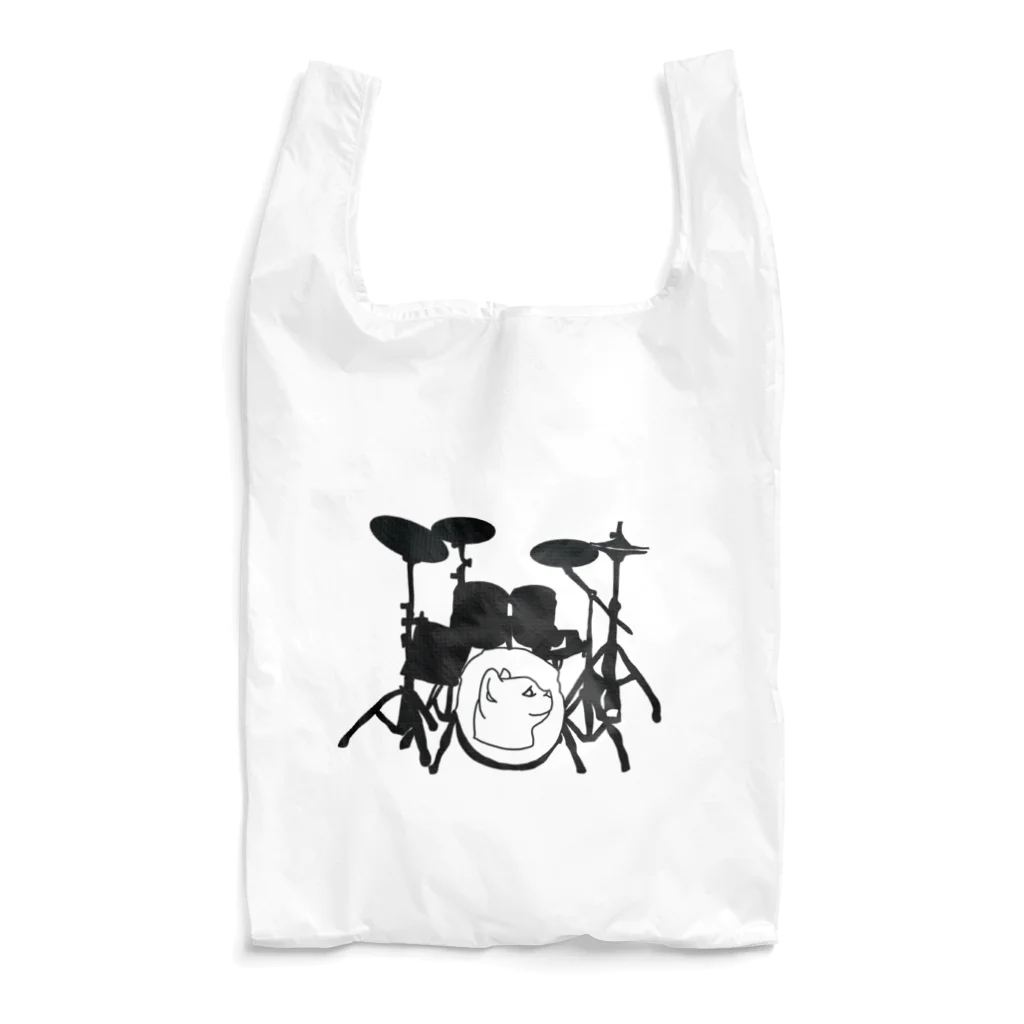 ロジローのドラム(ネコ)黒 Reusable Bag