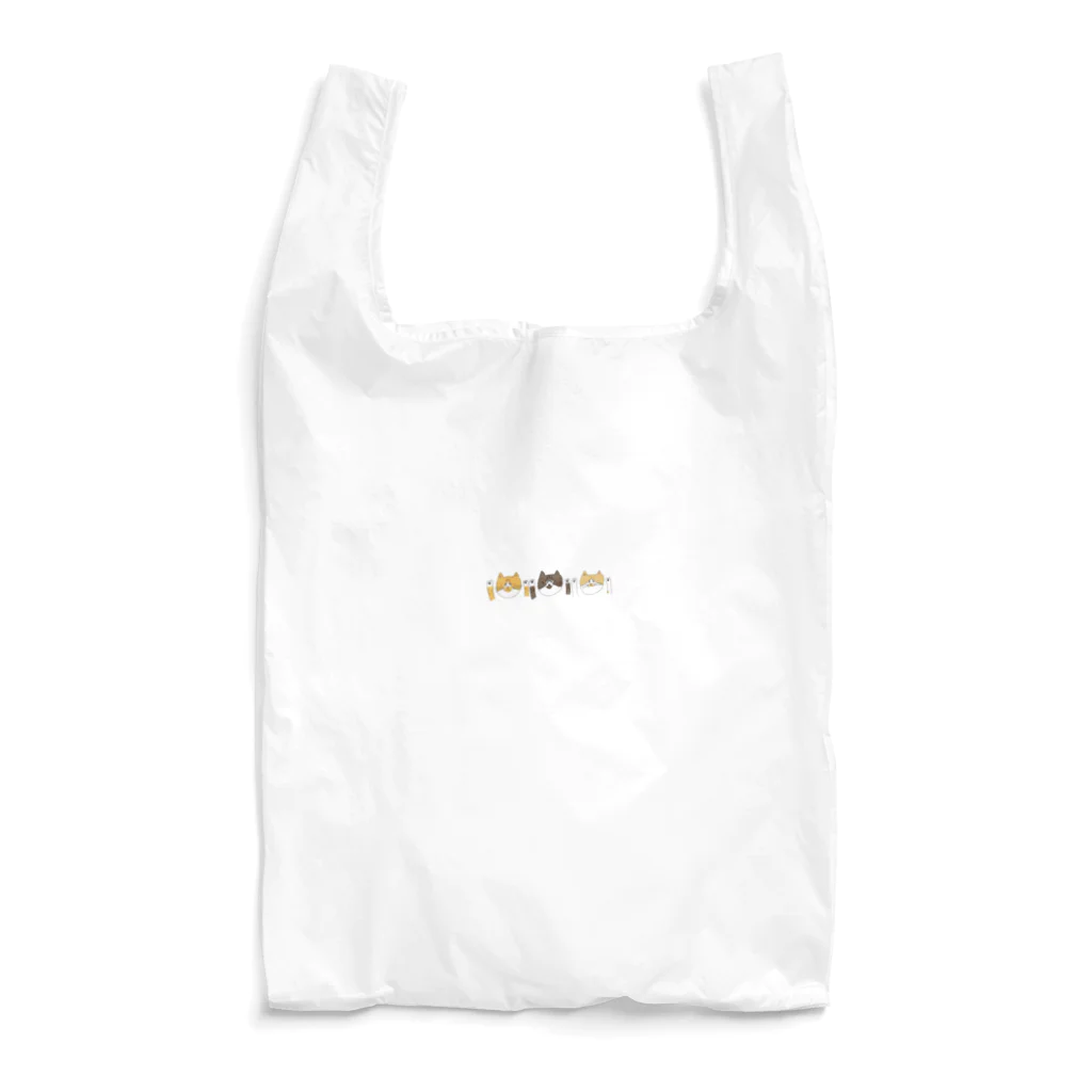 お髭ちゃんのおみせ。のなかよし3にゃんず Reusable Bag