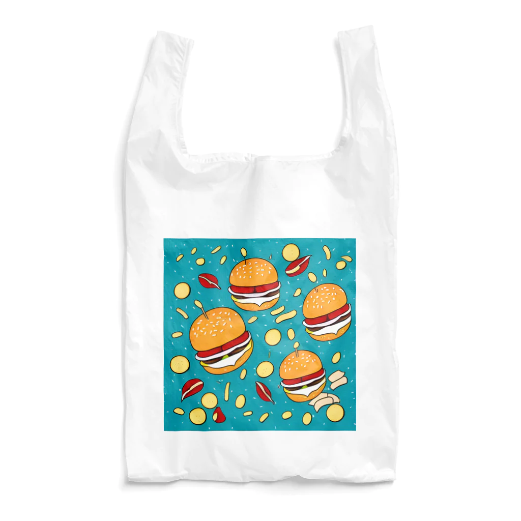 TokyoFridayNightの空飛ぶハンバーガー Reusable Bag