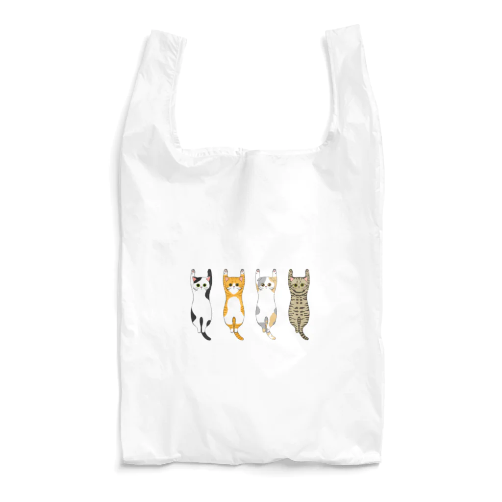 このはな素材屋のグッズ屋のバンザイ猫　01 Reusable Bag