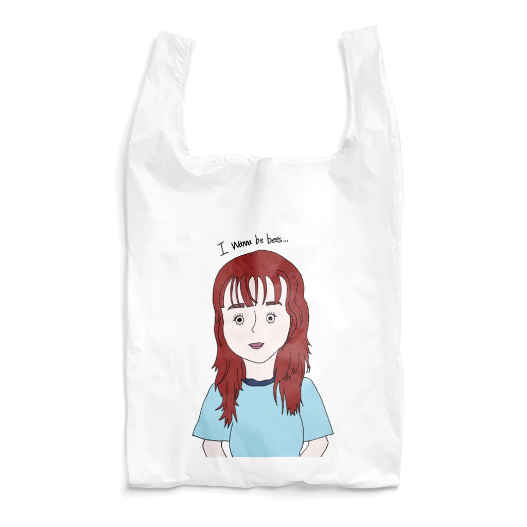 I wanna be beesのRed hair girl  Reusable Bag