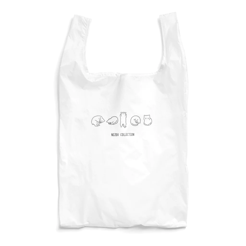 sampoppoのNEZOU COLLECTION　線画（黒） Reusable Bag