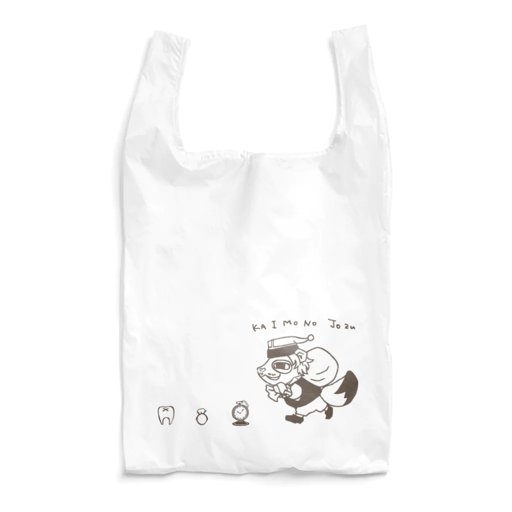 みゅじまる物販の買い物上手のタヌキ Reusable Bag