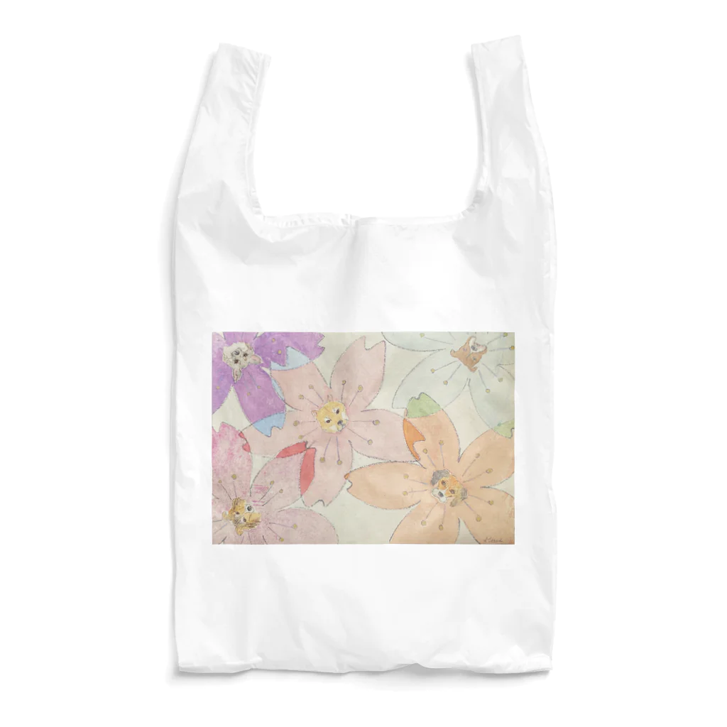 アトリエ・猫のHitaiの桜犬（さくらいぬ） Reusable Bag