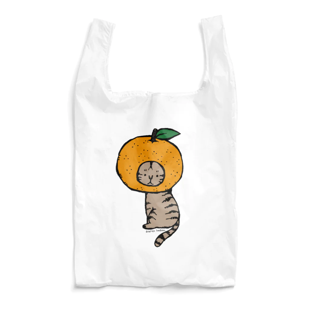 ほっかむねこ屋（アトリエほっかむ）のみかんかぶりねこ Reusable Bag