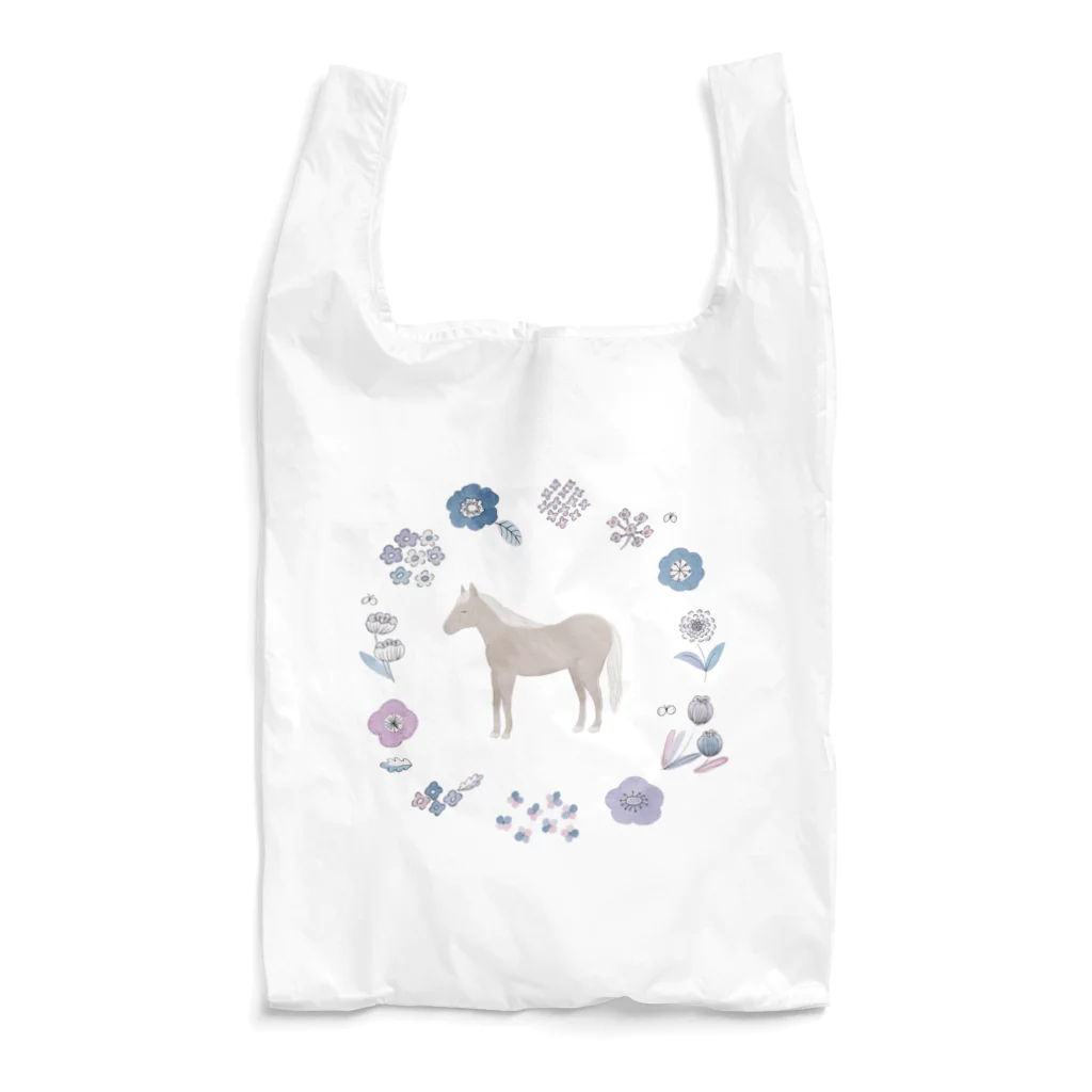 umaumaの花飾りの馬 Reusable Bag