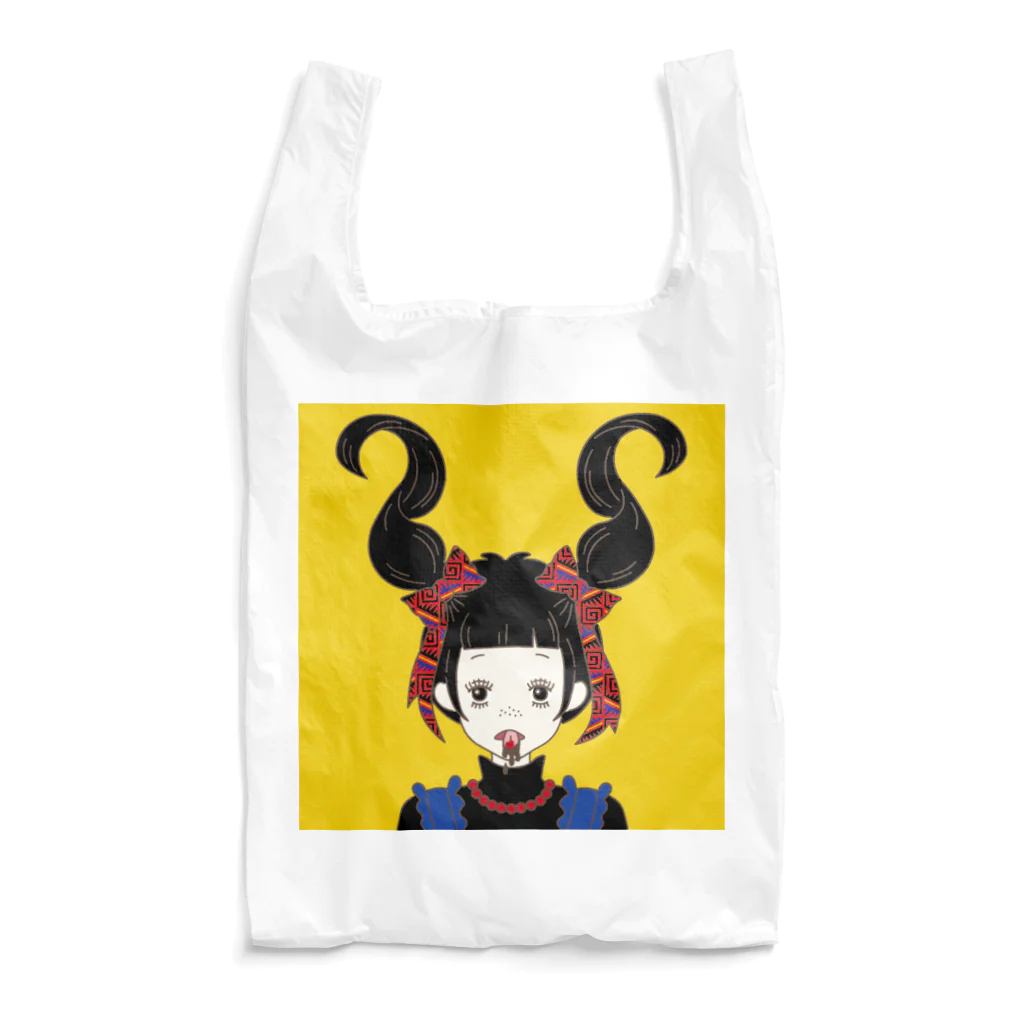 ハナイロの愛溶甘味配布日乙女　黒髪 Reusable Bag