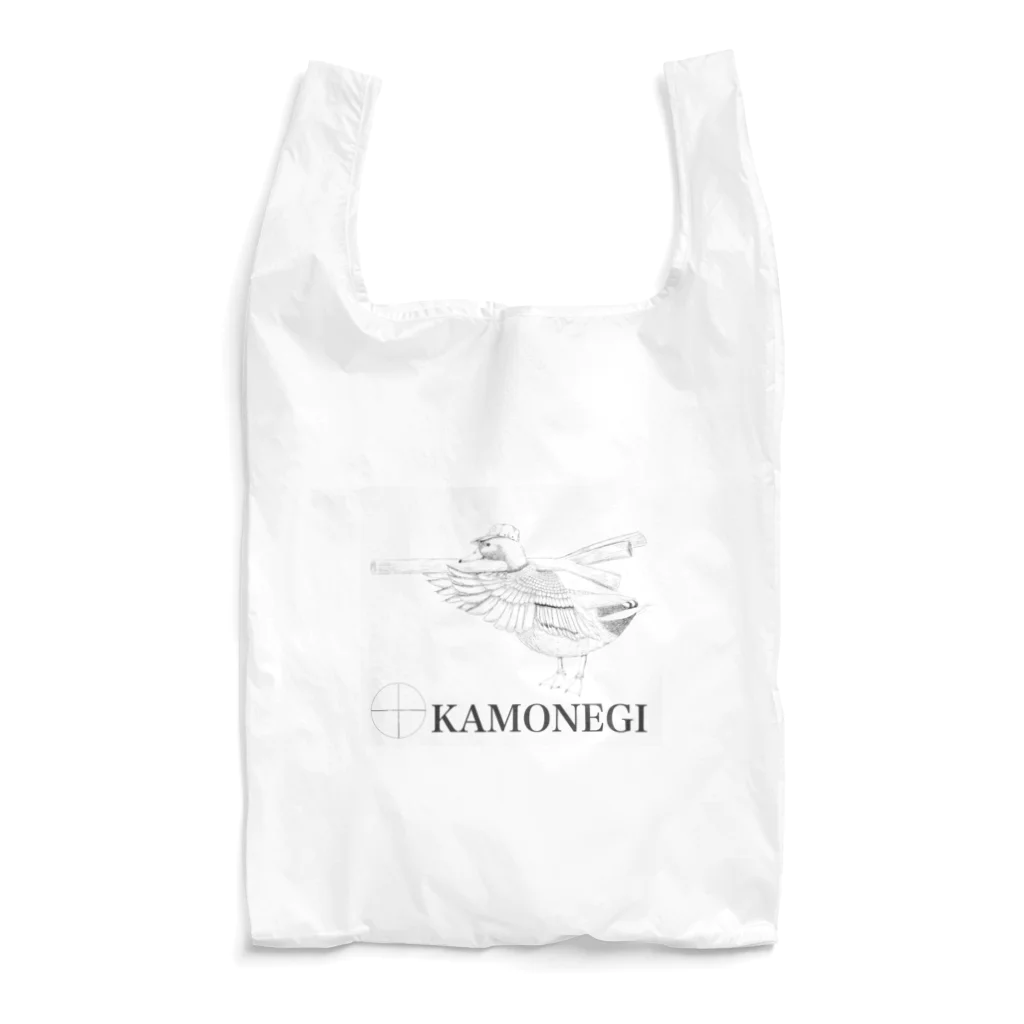 ヘシコヤン本舗のkamonegi モノクロ エコバッグ