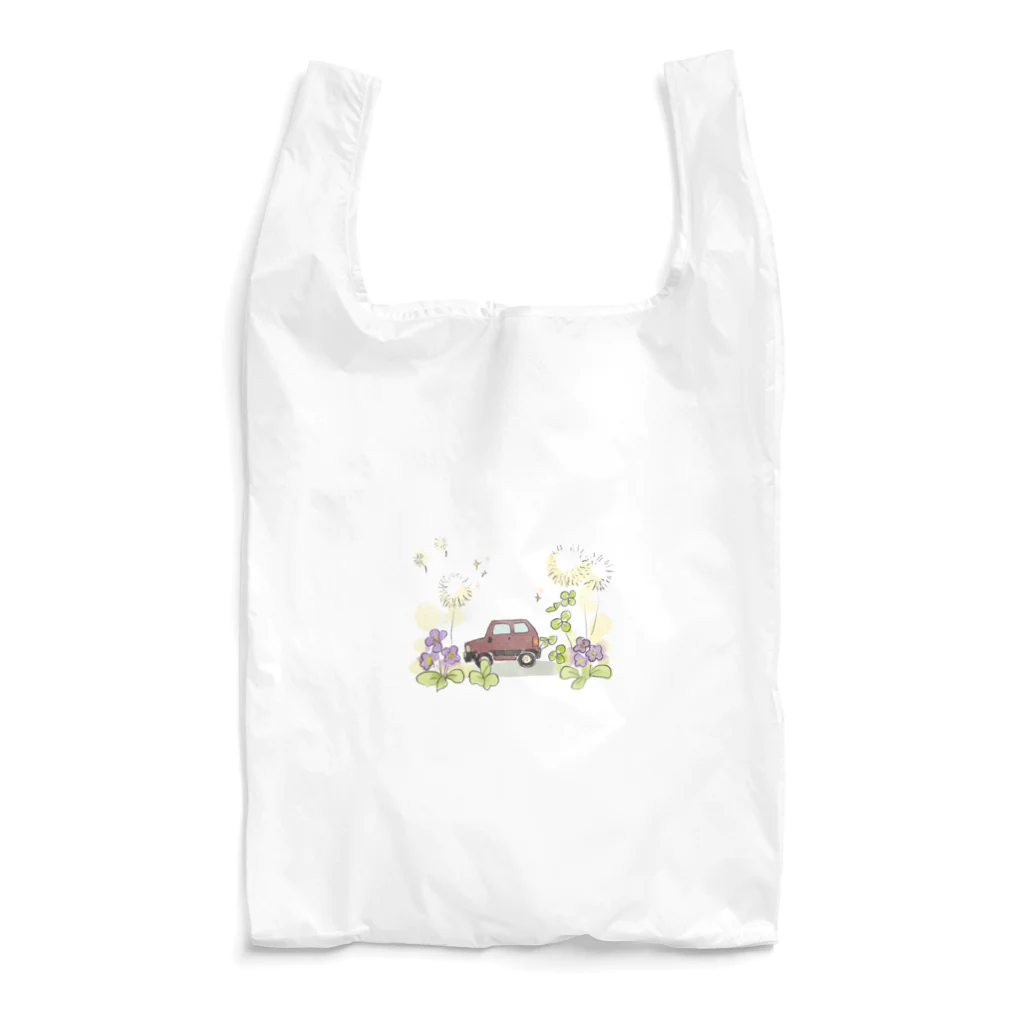 pandaticsの春とくるま Reusable Bag