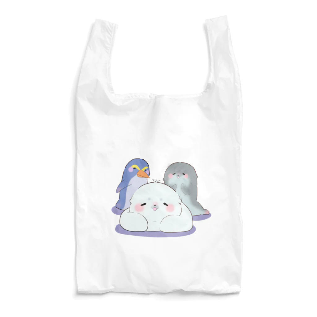 ふわきゅっとのふわふわのホッキョクゾク Reusable Bag