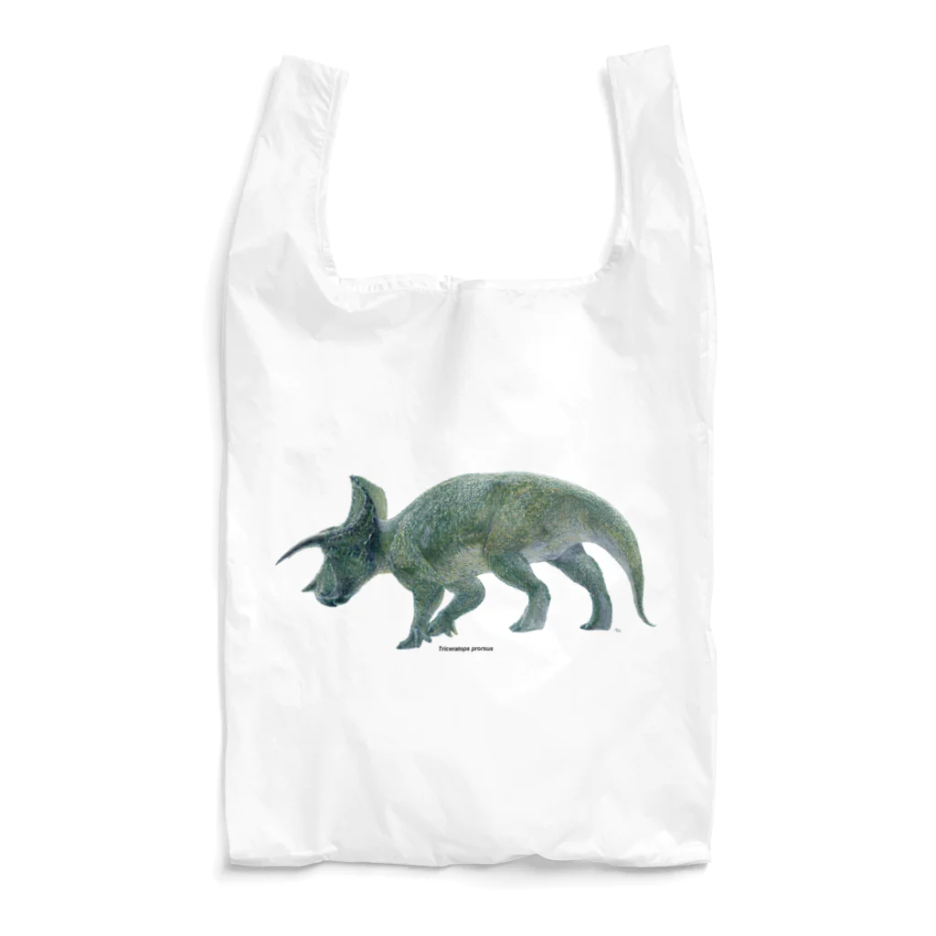 segasworksのTriceratops prorsus(トリケラトプス ・プロルスス)着彩画 Reusable Bag