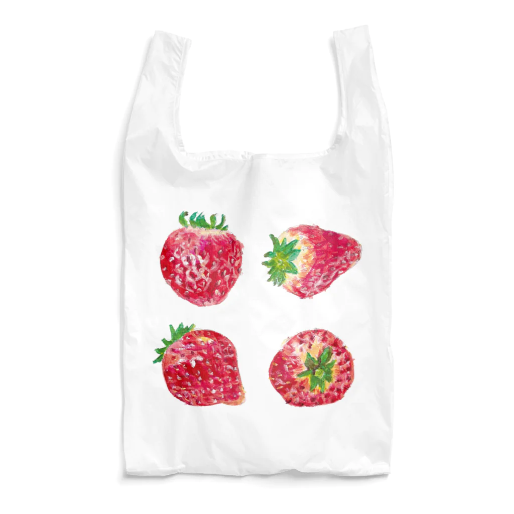 ピヨデザインのいちごよっつ Reusable Bag