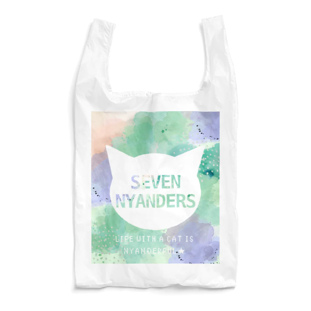 SEVEN NYANDERSのSEVEN NYANDERS シルエットロゴ　Spring Green 에코 가방