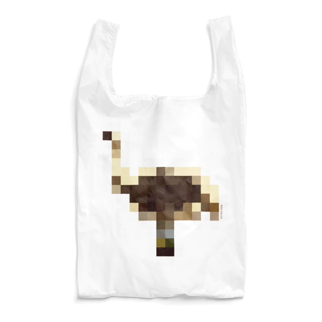 PITTEN PRODUCTSのPIXEL_ANIMAL_09(OSTRICH) エコバッグ