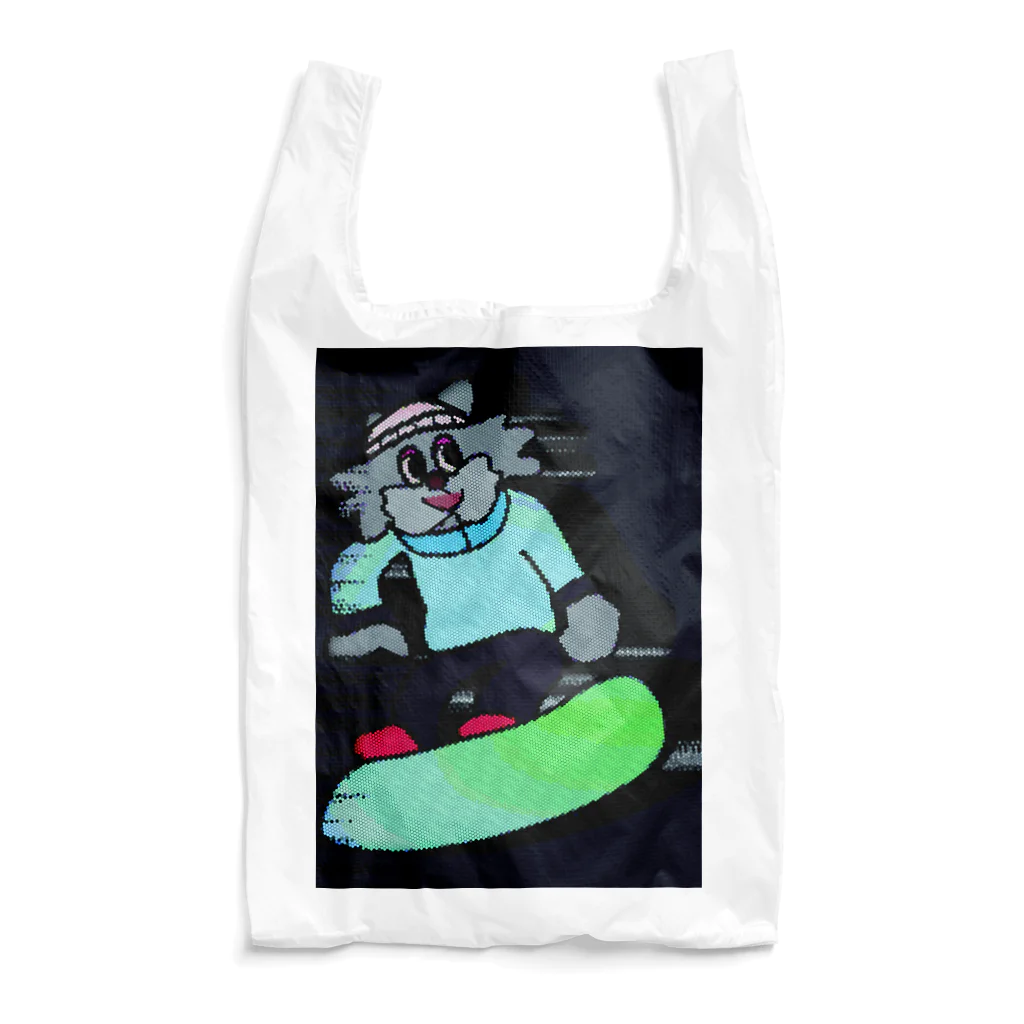 PANCOMEクリエイト._.FUNNY-GOODSのSNOWBOARD CAT Reusable Bag