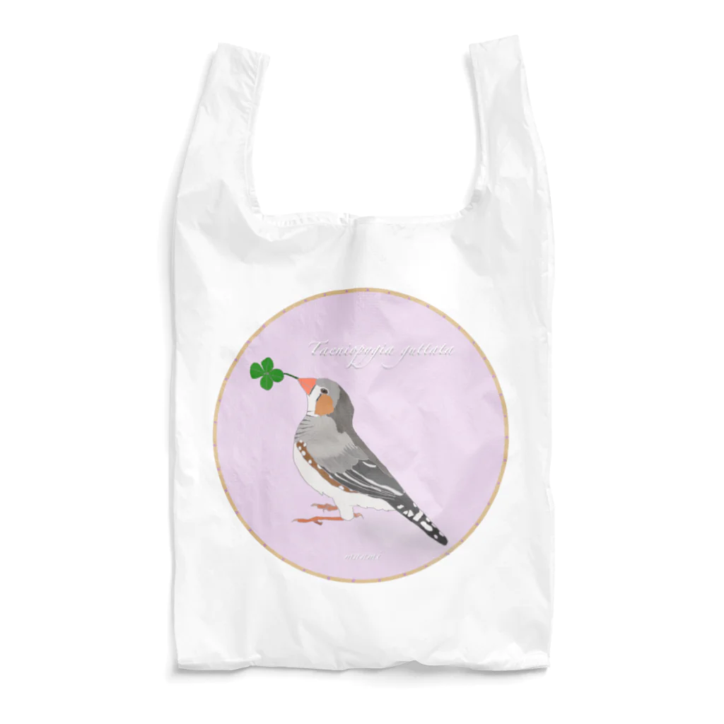 manmi_hoshinoのキンカチョウとクローバー Reusable Bag