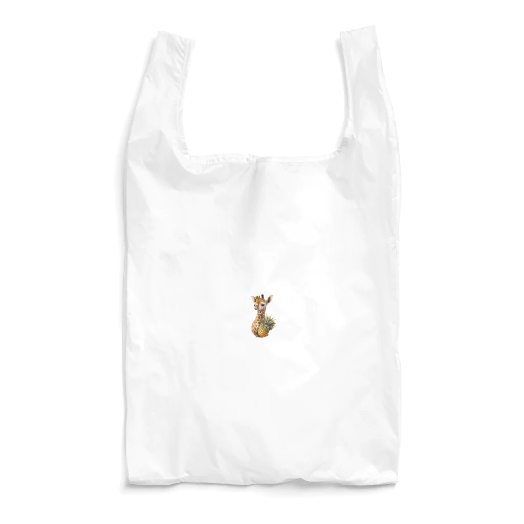 Foodie-animalsのきりんパイナップル Reusable Bag