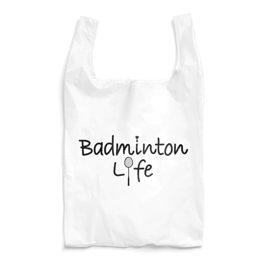 sports_tower スポーツタワーのバドミントン・Badminton・文字・おしゃれ・スポーツライフ・ラリー・デザイン・Tシャツ・スポーツ・かっこいい・かわいい・女子・男子・羽球・シャトル・スマッシュ・ラケット・プレーヤー・選手 Reusable Bag