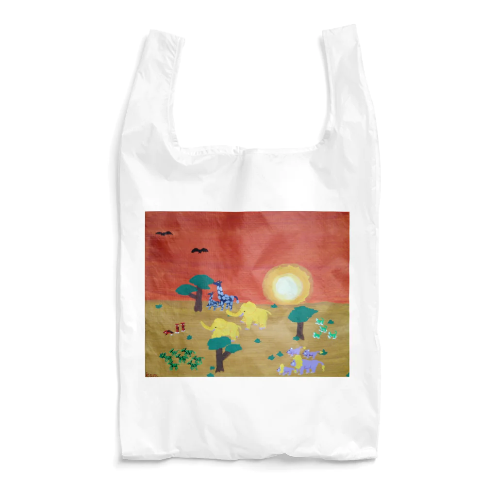 kammosquitoのカムくんのサバンナの動物たち Reusable Bag