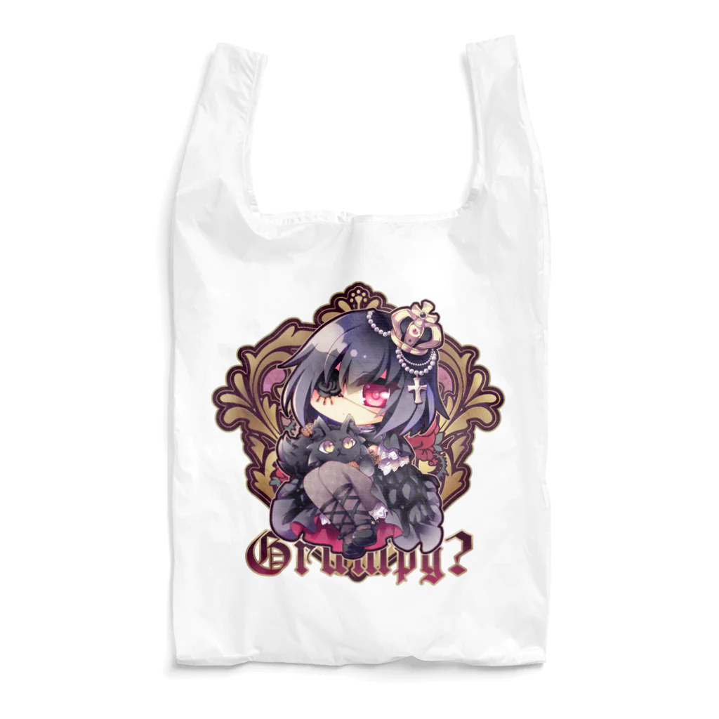 月蝕ざっか店＠SUZURIの不機嫌と王冠とお猫さま - Ctype Reusable Bag