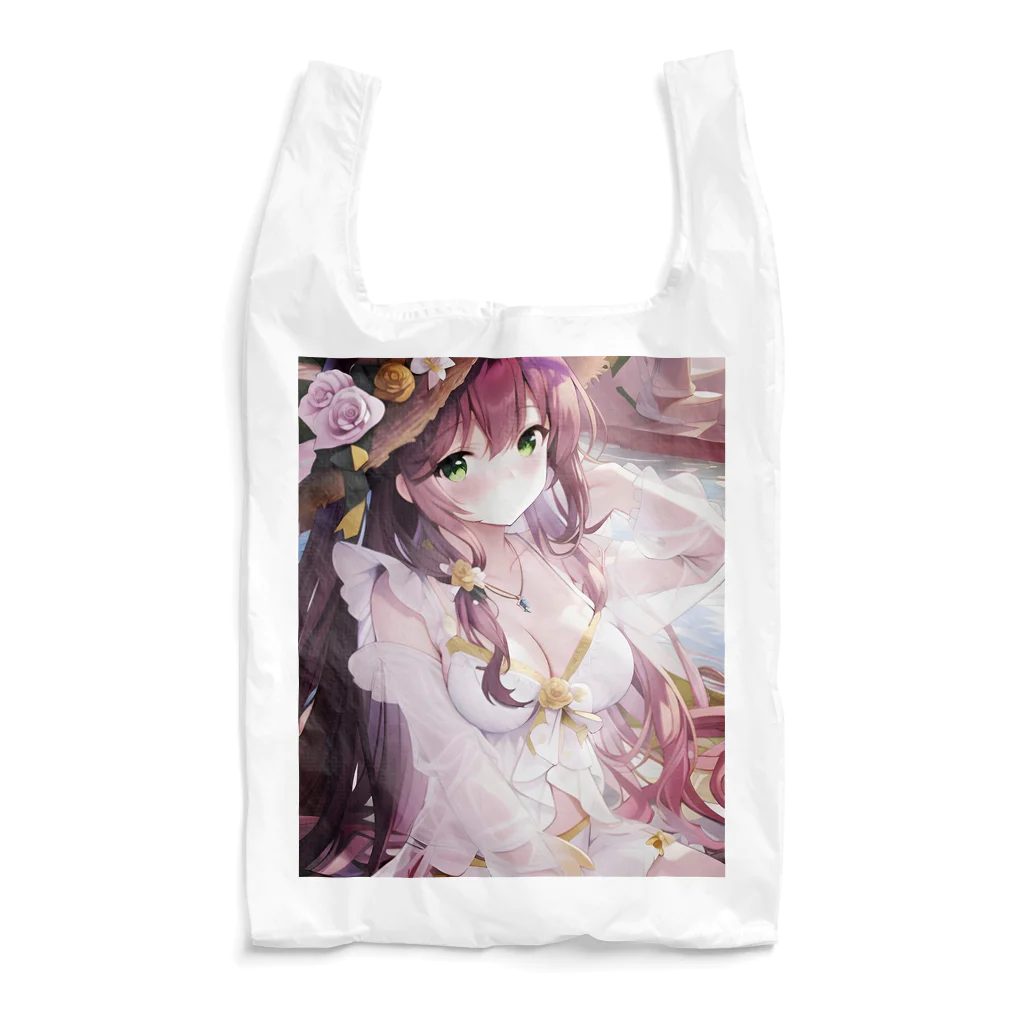 あゆはの華の妖精のかわいい女の子 Reusable Bag