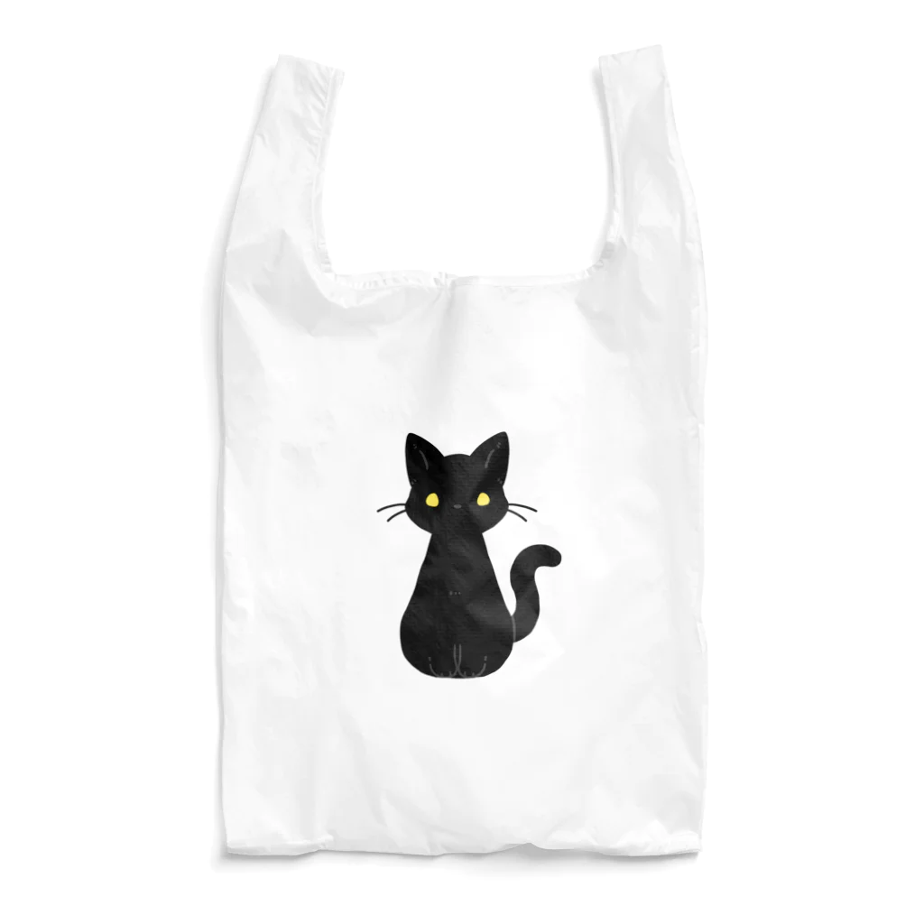 nekono0mimozaのシンプルな金眼の黒猫さん Reusable Bag