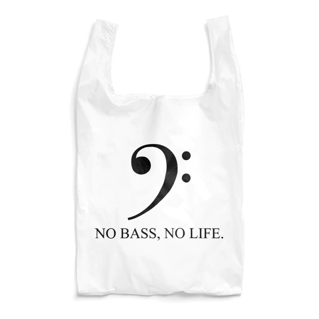 もりてつのNO BASS, NO LIFE. Reusable Bag