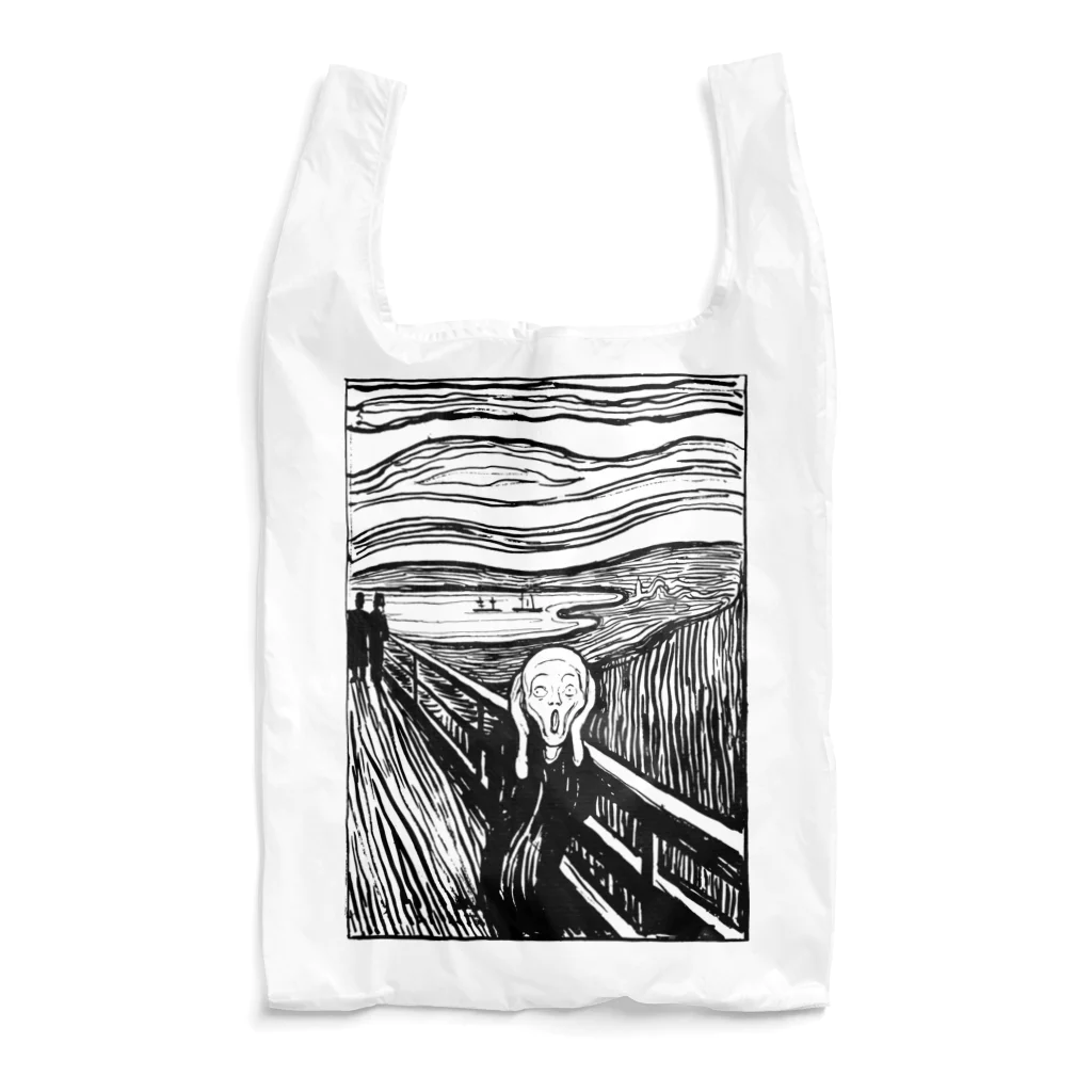 MUGEN ARTのムンク　叫び　Munch / The Scream リトグラフ　 エコバッグ